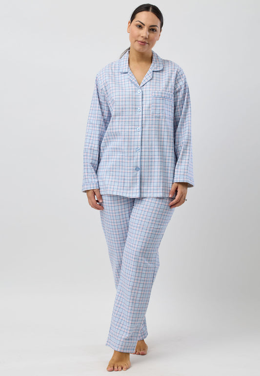 HOUNDSTOOTH REVERE PJ SET BLUE - SK500H5