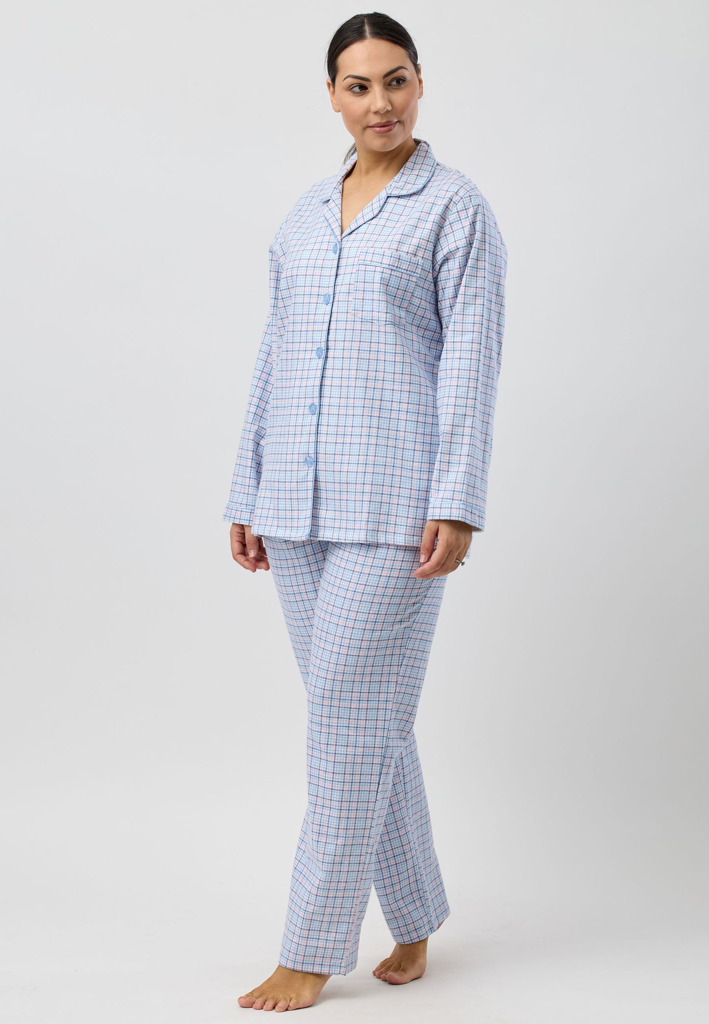 HOUNDSTOOTH REVERE PJ SET BLUE - SK500H5