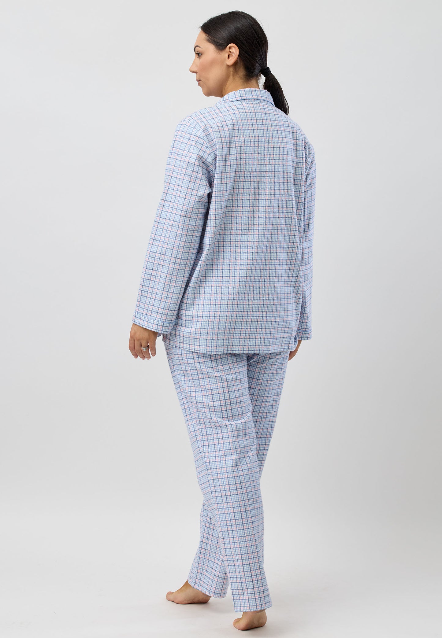 HOUNDSTOOTH REVERE PJ SET BLUE - SK500H5