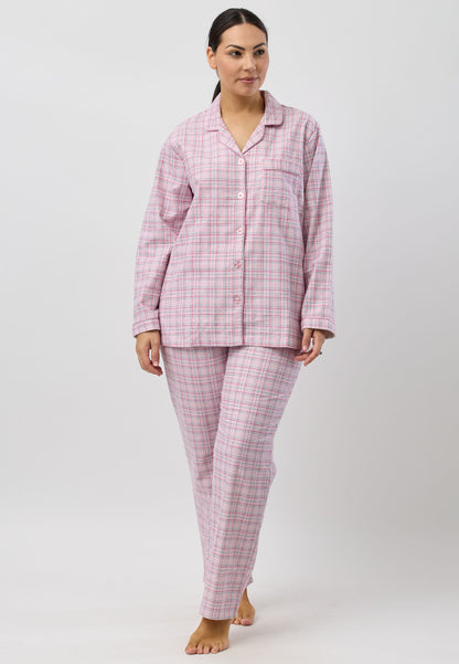 HOUNDSTOOTH REVERE PJ SET PINK - SK500H5