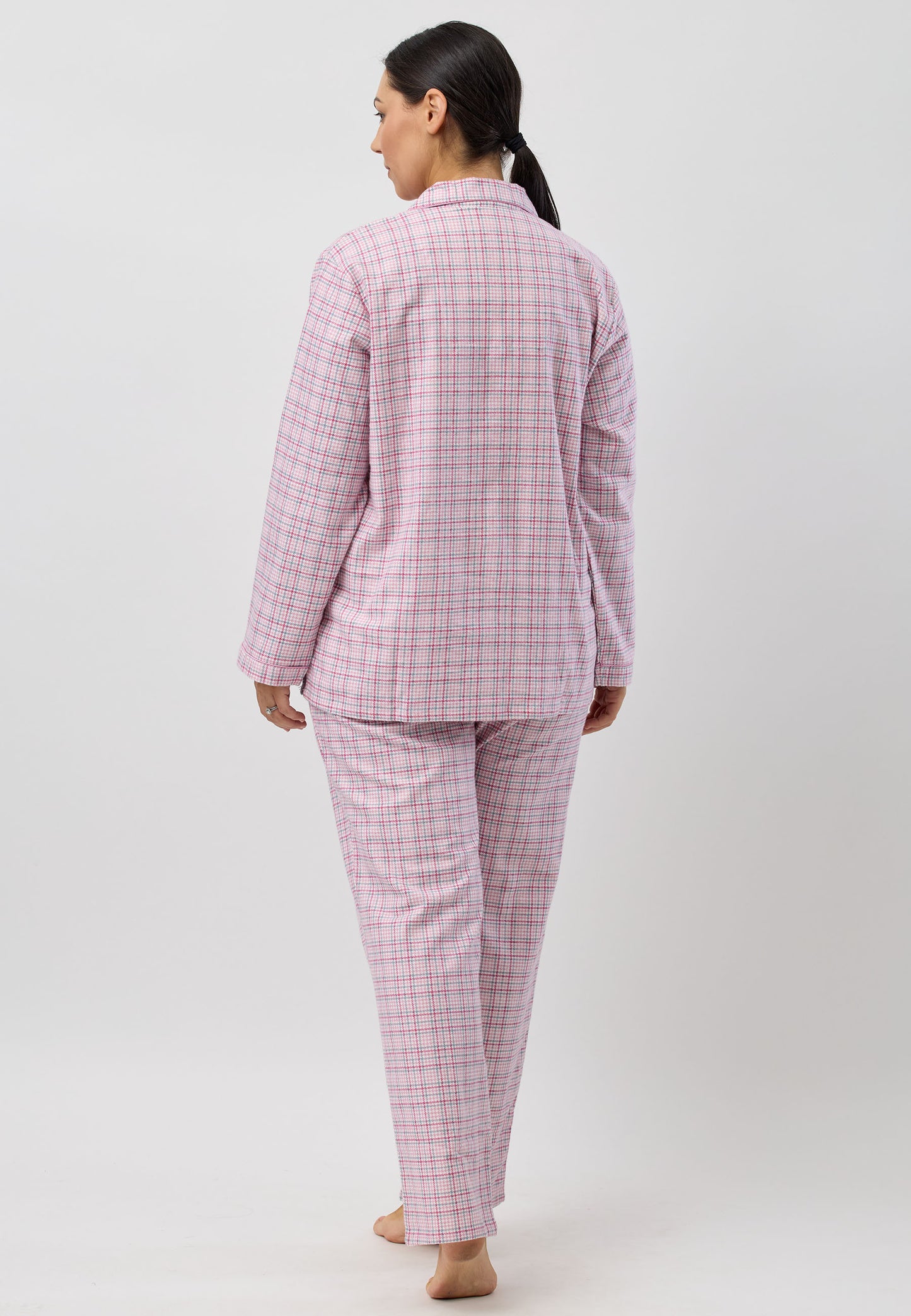 HOUNDSTOOTH REVERE PJ SET PINK - SK500H5