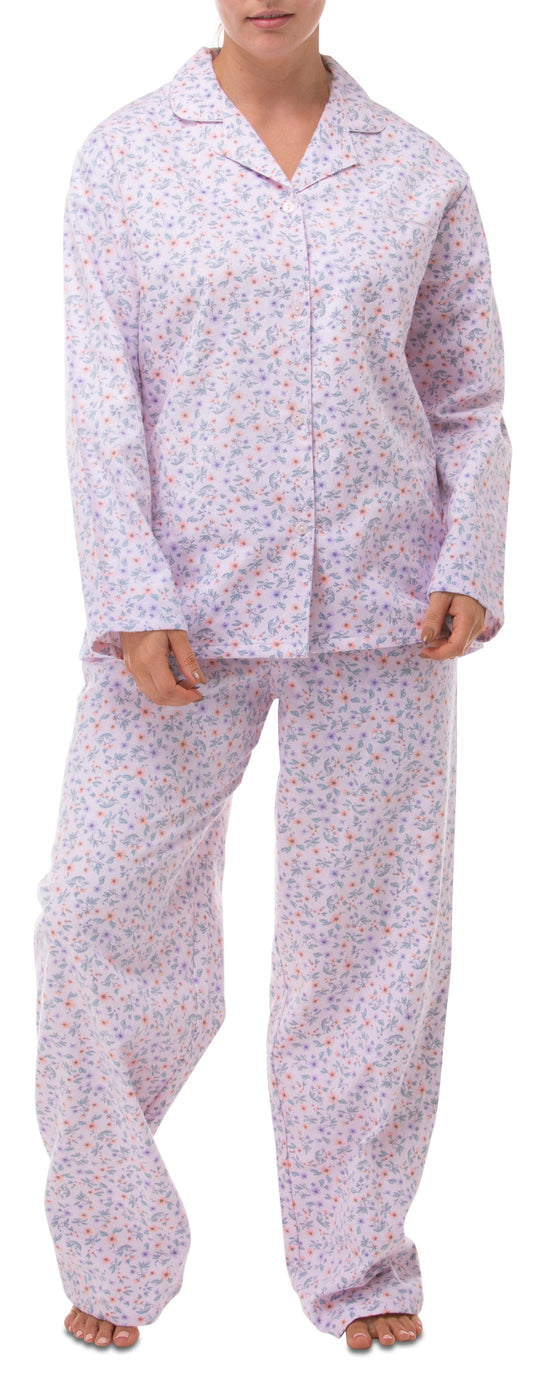 RITA FLANNELETTE PJ SET PINK - SK135