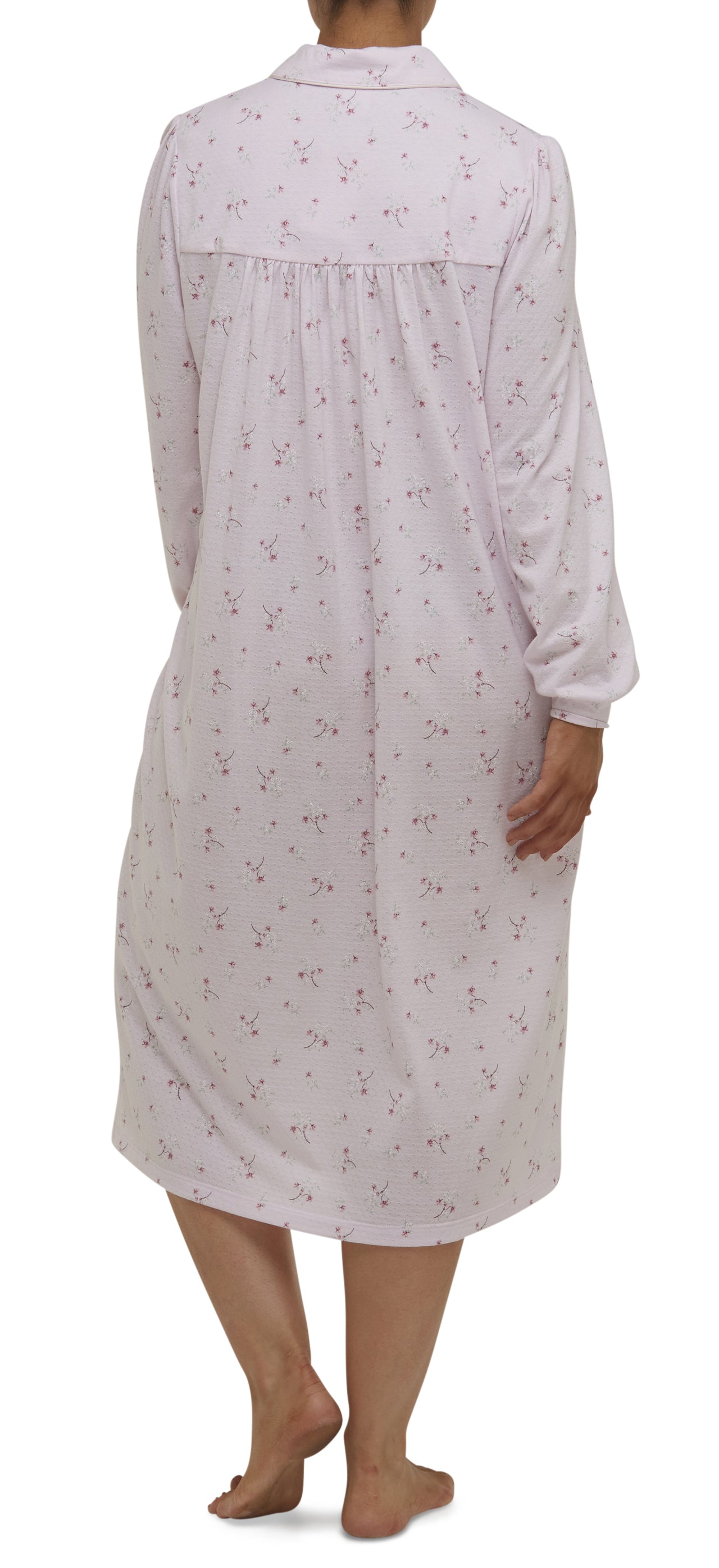 ISABEL COLLARED NIGHTIE / PALE PINK-SK205I