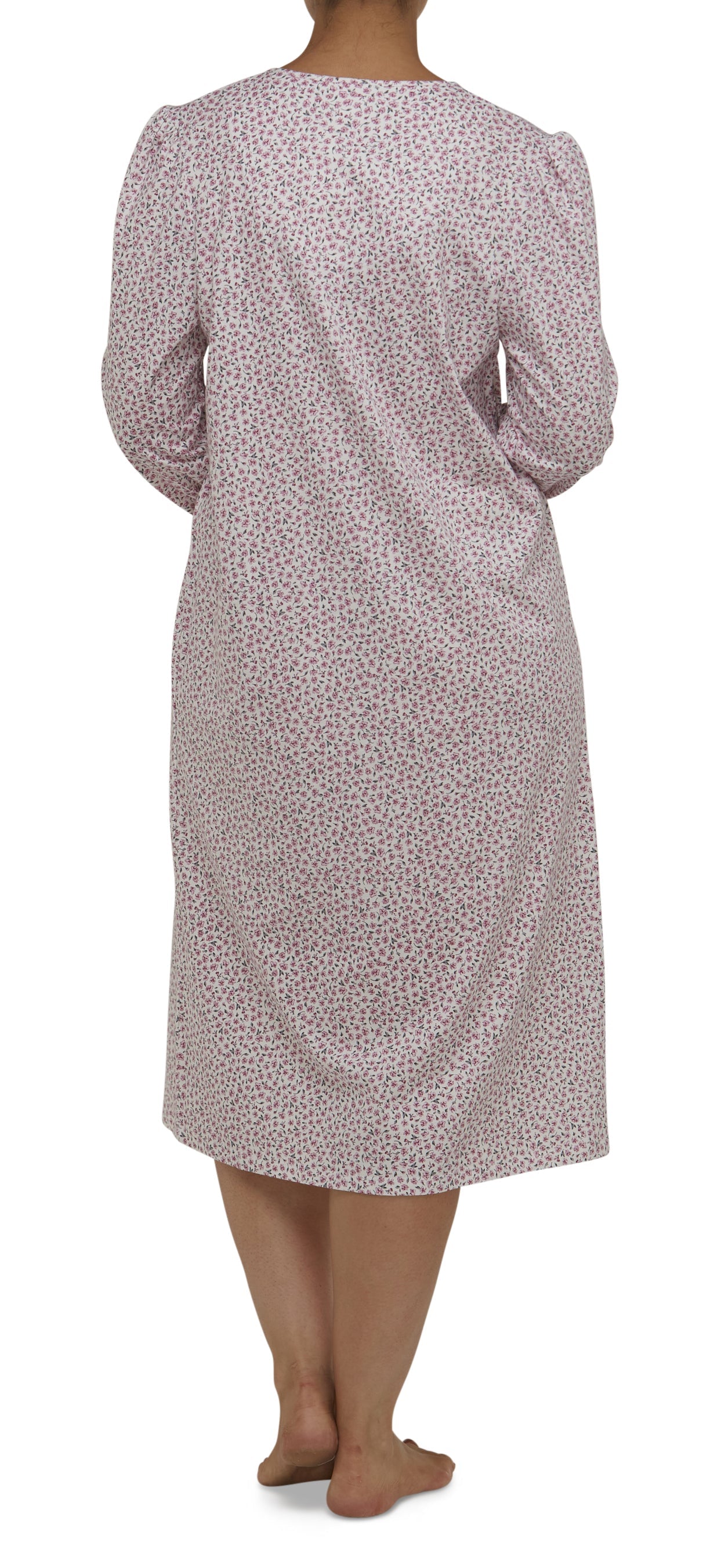 DITSY RUFFLE NIGHTIE / DUSTY PINK-SK211D