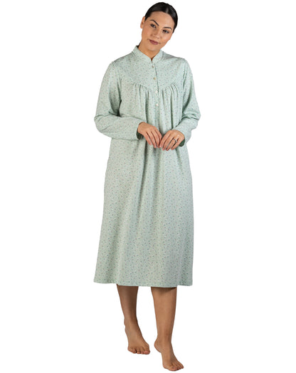 DAISY MANDARIN NIGHTIE SAGE - SK216D