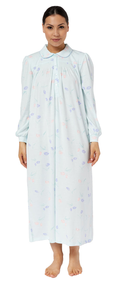 TULIP COLLAR NIGHTIE MINT - SK228TU