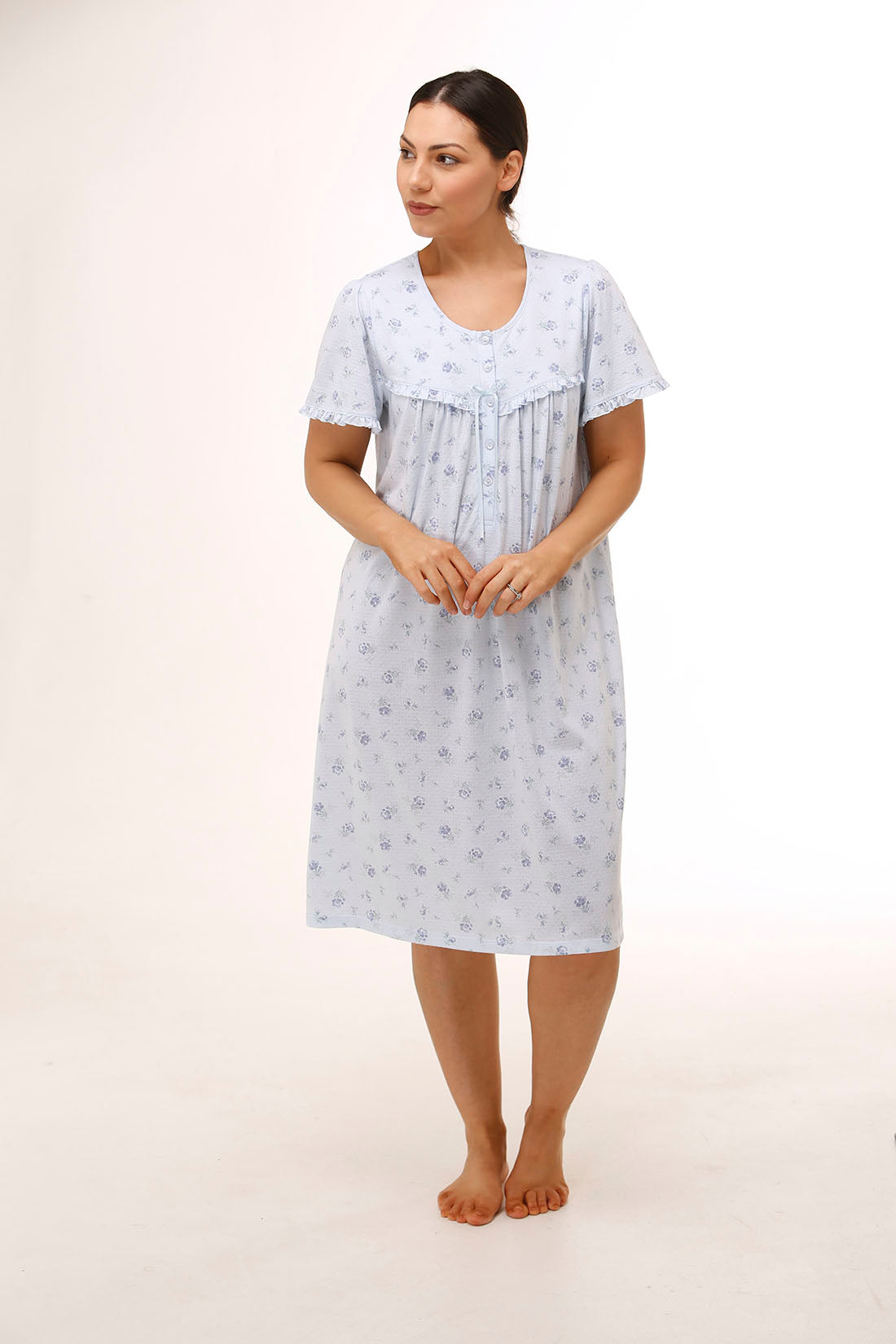 Short Sleeve Carnation Nite Blue - SK301C – Schrank Sleepwear