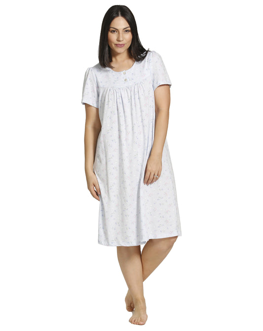 SPRINGS FLOWERS NIGHTIE BLUE - SK304SF