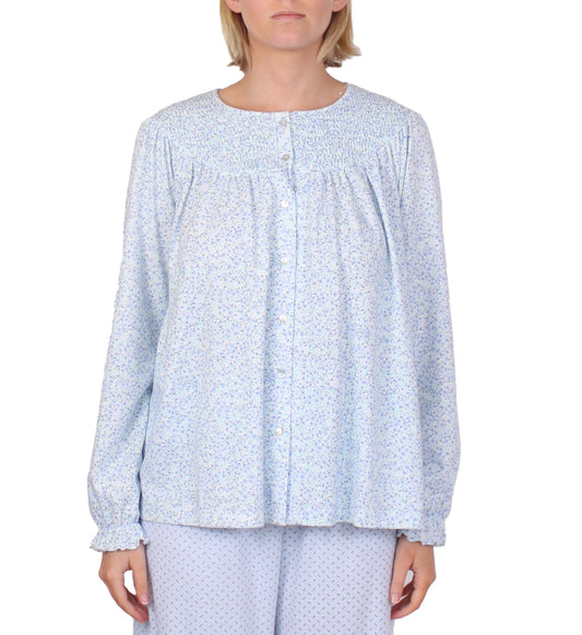 ELISSA BED JACKET / BLUE  - SK355