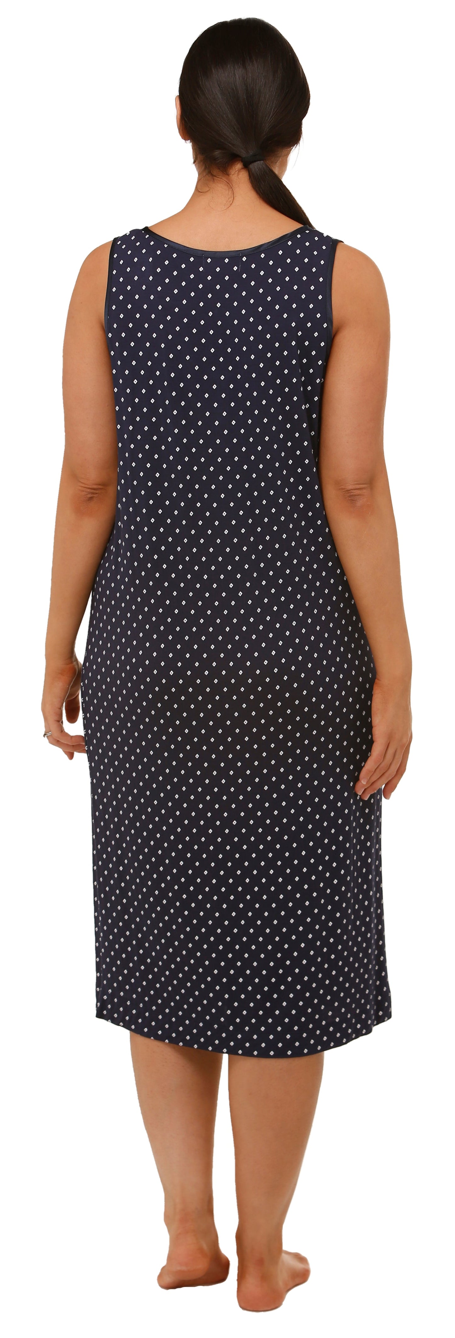 DANA SLEEVELESS NIGHTIE NAVY - SK363N