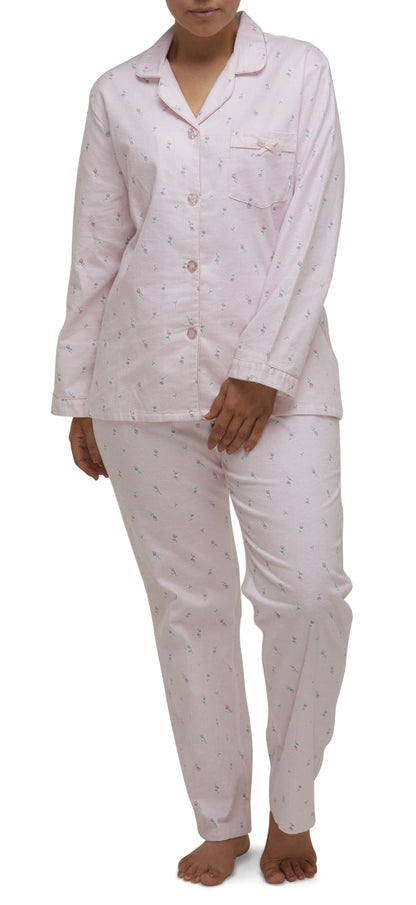 ROSE STRIPE REVERE PJ SET / PINK-SK500R